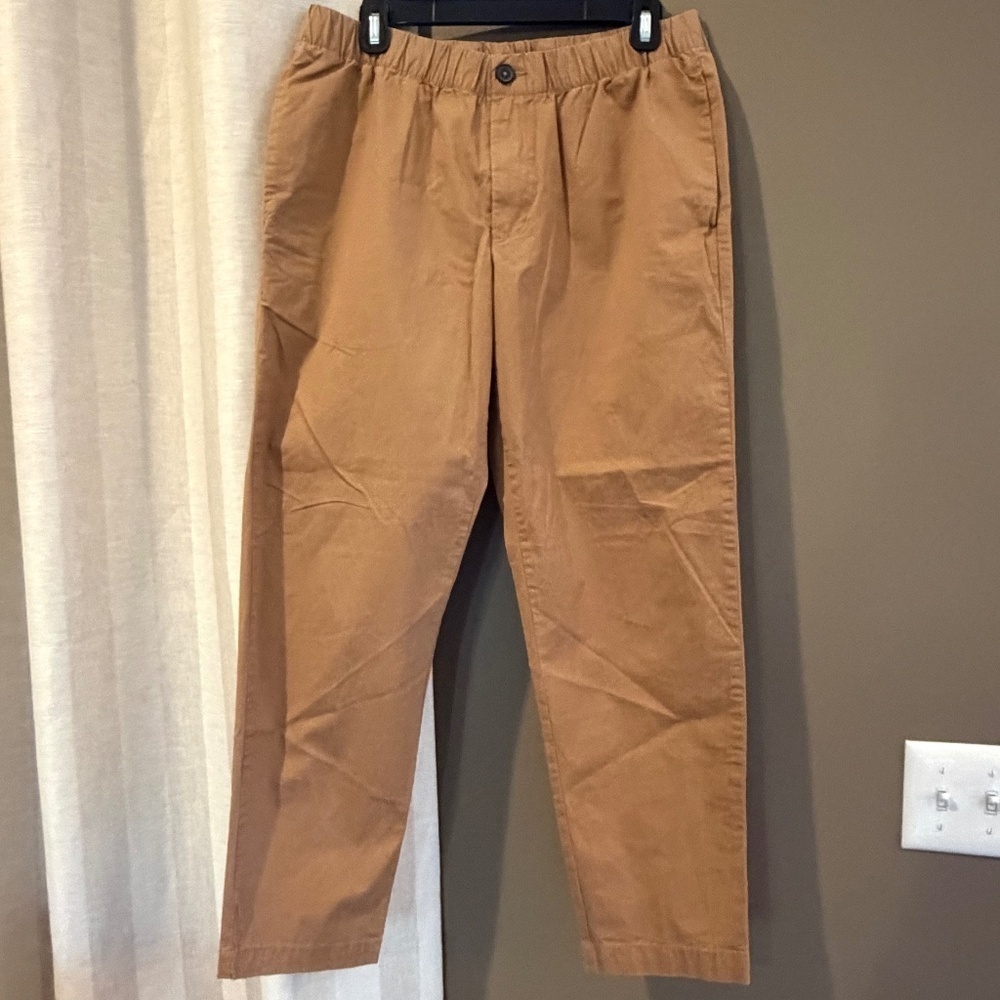 VRST Men's Camel Khaki Cotton Stretch Casual Chino, Size Medium